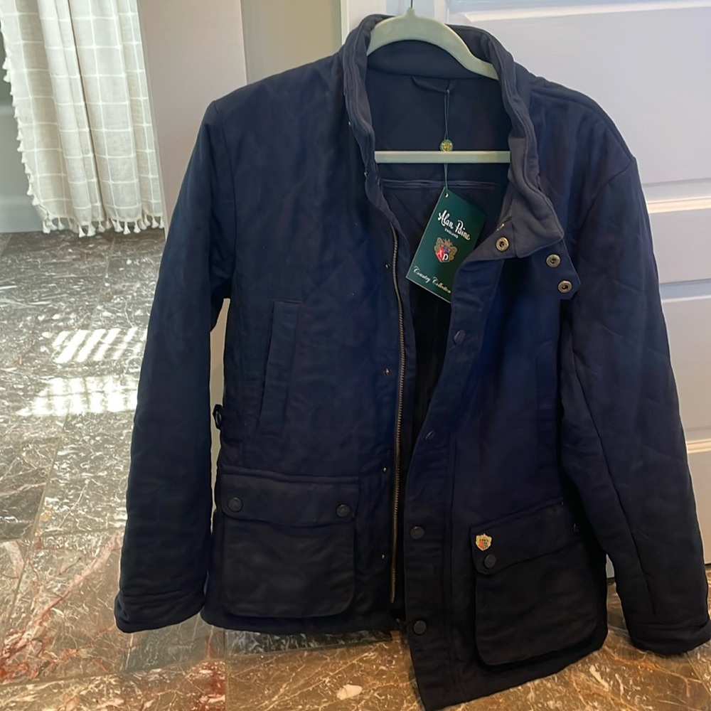 Alan Paine Felwell Men’s Quilted Navy Jacket